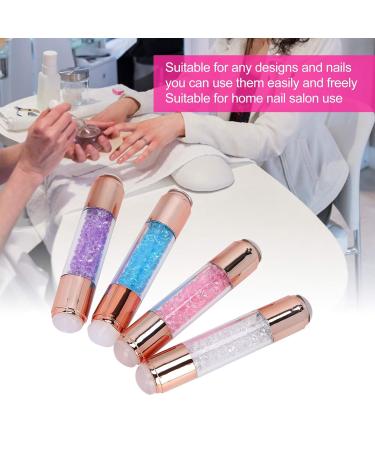 Premium Nail Stamping Plates Set - 4 Double Silicone Stamper Heads & Nail Art Tools for DIY Home Salon - Buy Online on SooperMarket.com