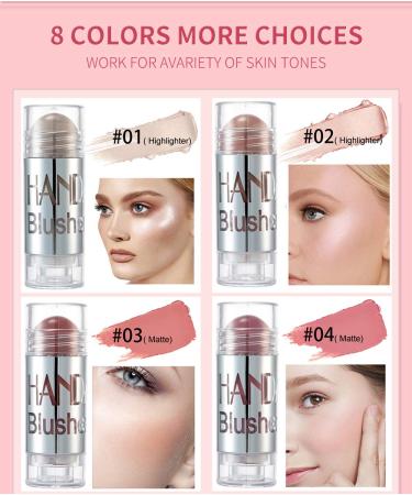GL-Turelifes Blush Stick | Cream Highlighter & Trimming Rouge Pen (04) | Moisturizing Cheek Makeup for Glow and Mood Boosting - Buy Online on SooperMarket.com