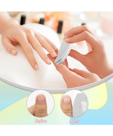 20 PCS Mini Half Moon Nail Buffer Block - Double-Sided Sponge Polish Sanding Buffer for Gel & Acrylic Nails (Grey) - Buy Online on SooperMarket.com