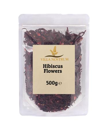 Hibiscus Flowers Whole Petals 500g by Villa Nostrum