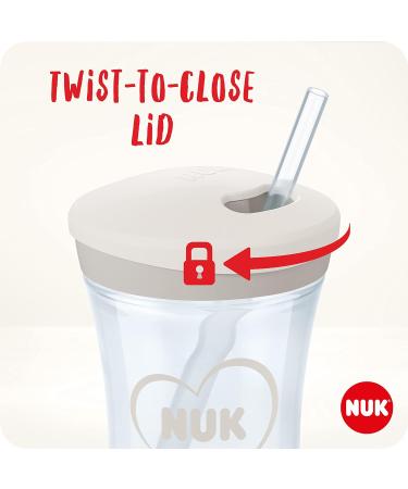 NUK Action Cup Toddler 12+ Months | Chameleon Effect | Leak-Proof Straw Cup | BPA-Free | Crocodile Green 230ml - Buy Online on SooperMarket.com
