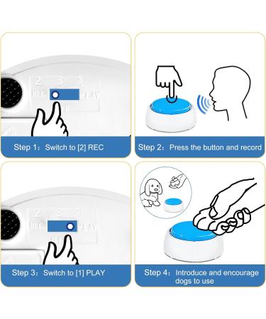 SuplutuX Recordable Training Buttons for Dog Dog buttons talk Training with 30 Patterns of Stickers Training Buttons for Dogs Puppy & Pets (Pack of 4) Pack of 4 - Buy Online on SooperMarket.com