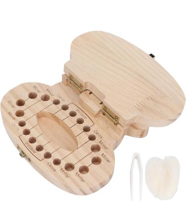 Hippo Shaped Baby Tooth Fairy Box - Keepsake Organizer for Lost Teeth - English Words Baby Shower Gift - Buy Online on SooperMarket.com