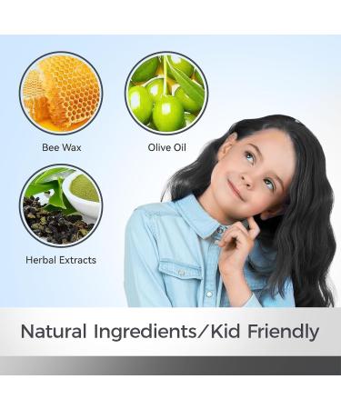 Temporary Hair Color Chalk & Wax for Kids | Fun Birthday & Party Gift | Safe for Girls Ages 4-9 | Cosplay & Holiday Use (Black - Buy Online on SooperMarket.com