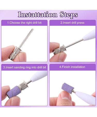 10 Pieces Nail Drill Heads Replacement Mandrel Nail Drill Bit Sanding Bands Shaft 3/32 inch Sanding Bits for Nail Drill Professional Nail Drill Bits for Electric File Nail Sanders Manicure Pedicures Size2 - Buy Online on SooperMarket.com