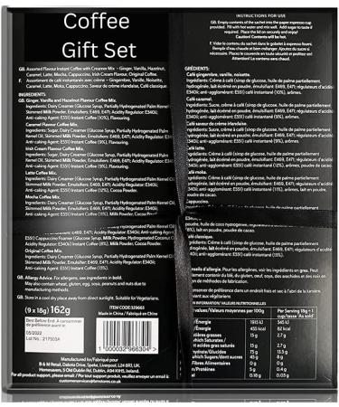 Coffee Gift Set - Assorted Coffee Collection | Flavours of Ginger Irish Cream Vanilla Salted Caramel Mocha | Fathers Day Gifts for Women Birthday gifts for her him & gift tag (Coffee Gifts) - Buy Online on SooperMarket.com