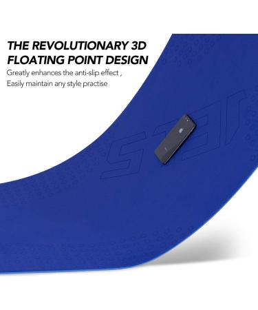 JELS Extra Thick 10MM Yoga Mat - Ergonomic 3D Non Slip Design - SGS Certified TPE Material - For Men and Women - Includes Carrying Strap - Ideal for Yoga, Pilates, and Floor Workouts - 72x26 - Blue - Buy Online on SooperMarket.com