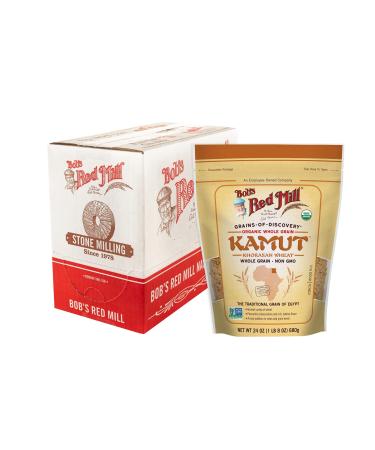 Bob's Red Mill Organic Kamut(R) Khorasan Wheat Berries 24-ounce (Pack of 4) 1.5 Pound (Pack of 4)