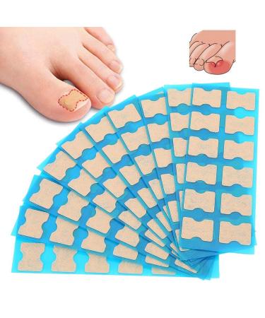 Ingrown Toenail Stick Patch 4 Sizes Glue-free Toe Nail Correction File Patch Paronychia Corrector Foot Care Treatment Pedicure Tool Ingrown Toenail Correction Patch(4#)