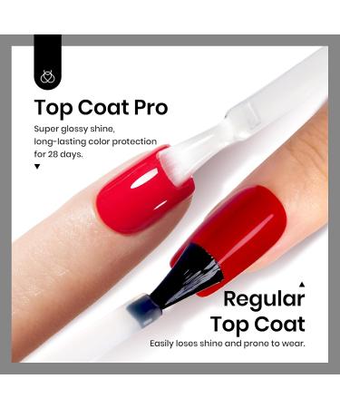 Beetles Glossy Gel Top Coat No Wipe - Clear Long-Lasting Nail Polish for DIY Gel Nails | 0.51 Fl Oz - Buy Online on SooperMarket.com
