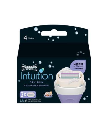 Wilkinson Sword Intuition Dry Skin Razor Blades for Women 3 Count