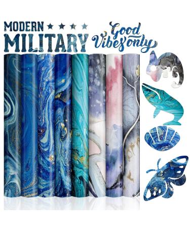 Infusible Transfer Ink Sheets-Watercolor Marble Sublimation Paper Infusible Transfer Paper for Blank T-Shirts Cup Coasters Mug 8pcs/Set  12x12 Marble 8/PCS 12x12IN