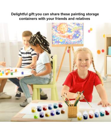150 Strips 900 Pots Empty Paint Strips Paint Cup Pots Mini Strips Clear Plastic Storage Containers with Lids Art Painting Craft Supplies for Classrooms Schools Paintings Art Festivals (3 ml) - Buy Online on SooperMarket.com