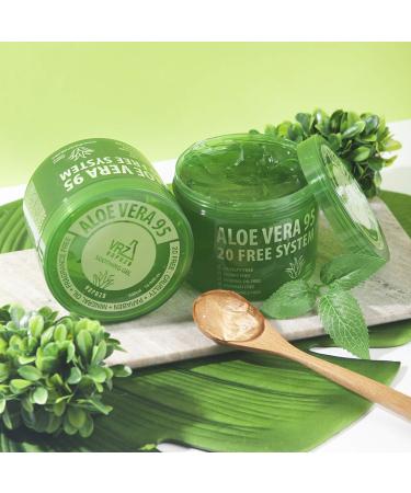 Varuza Aloe Vera Gel 95 - 16.9 fl. oz. for Acne, Sunburn, Rashes, Eczema, Itchy Skin & Razor Bumps - Hypoallergenic Skin Care - 1 Pack - Buy Online on SooperMarket.com