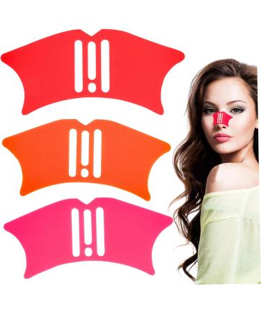 Nose Contour templates 3pcs Silicone Nostaur Contour Contour Multifunctional template The makeup eye tool for beginners who apply shadow - Buy Online on SooperMarket.com