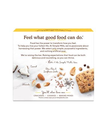 Simple Mills Almond Flour Bars - Peanut Butter Chocolate Chip | 5 Soft Baked Bars (1.19 oz Each) - Buy Online on SooperMarket.com