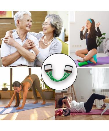 Adjustable Chest Expander for Men & Women | Fitness Equipment for Strength & Muscle Training | Green Grip Trainer - Buy Online on SooperMarket.com