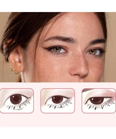 Eyelash Stamp for Beginner 1 Pair DIY Natural Long Lasting Lower Lash Stamp for Makeup Silicone Eyelash Stamps Tool for Woman Girls Style 2 Eyelash Stamps Tool Pink - Buy Online on SooperMarket.com