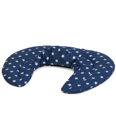 Cozy Neck Pillow with Stand-Up Collar - Stars Blue Linseed Heat Pad for Ultimate Comfort - Buy Online on SooperMarket.com