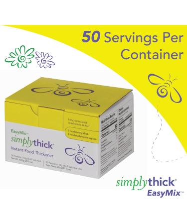 SimplyThick EasyMix | 50x12g Packets | Dysphagia Gel Thickener | IDDSI Level 3 - Honey Consistency - Buy Online on SooperMarket.com