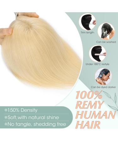 TESS Clip in Hair Pieces for Women Extensions Toupee Hair Topper Hair Toppers for Thinning Hair Women Real Hair - 06 Inch 14 g #613 Bleached blonde 06 Inch #613 Bleached blonde - Buy Online on SooperMarket.com