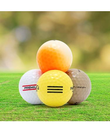 100 Recycled Golf Balls for Men - Hit-Away Bulk Mix in Mesh Shag Bag - Perfect for Practice & Range Hitting - Buy Online on SooperMarket.com