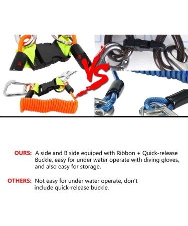 VGEBY Stainless Steel Diving Reef Hook Double with Spiral Coil Lanyard - Buy Online on SooperMarket.com