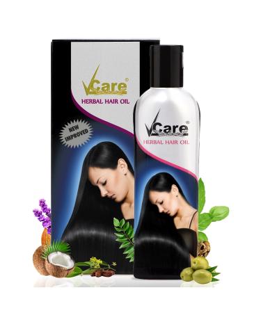 VCare 13+ Herbal Hair Oil With Coconut Castor Almond Olive Jojoba Holy basil Lavender Curry leaf oils for Men and Women | Ideal For All Type Hair Growth