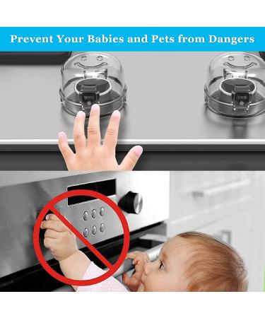 Child Safety Stove Knob Covers (5+1 Pack) - Large Gas Stove Knob Locks for Kids Protection - Buy Online on SooperMarket.com