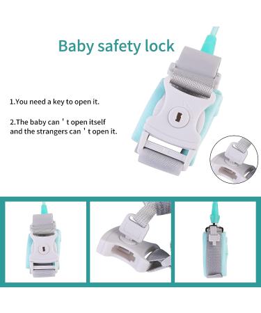Reflective Toddler Safety Leash with Key Lock - Anti Lost Wrist Link for Kids | 8.2 feet - Buy Online on SooperMarket.com