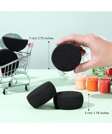Black Face Painting Sponges - 60 Pcs Set for Makeup, Crafts, Art Work, Sculpting, Pottery, Body Painting - Buy Online on SooperMarket.com