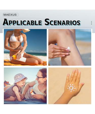 MAEXUS Sun Cream Applicator Child Sun Cream Roller Refillable Portable Sunscreen Applicator for Even Coverage Water Activities Pink - Buy Online on SooperMarket.com