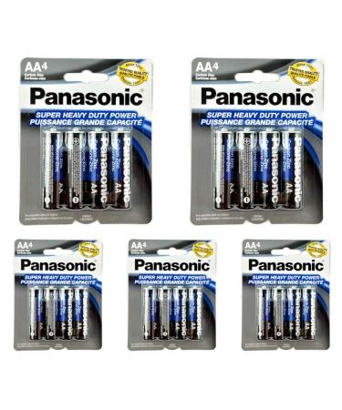 Panasonic 20pc AA Batteries Super Heavy Duty Power Carbon Zinc Double A Battery 1.5v