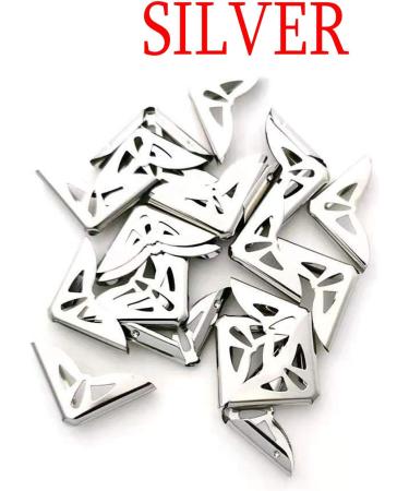 150PCS Book Corner Protector Metal Corner Cover for Scrapbook Album Menu Folder Include 50PCS Silver 50PCS Gold and 50PCS Bronze - Buy Online on SooperMarket.com