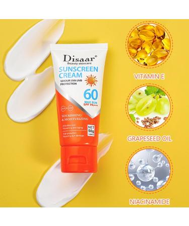 Sunscreen SPF 50 Face - Hyaluronic Acid Sunscreen SPF50+ PA++++ Daily Moisturizing Sunscreen With No White Cast - Buy Online on SooperMarket.com