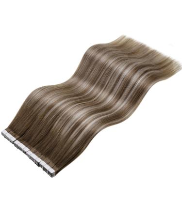 Shop Laavoo Real Hair Extensions - Tape-In Balayage & Ombre Platinum Blonde - 50g 20pcs 50cm - Buy Online on SooperMarket.com