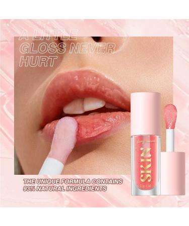 2Pack Hydrating Lip Glow Oil - Plumping Lip Tint, Glossy Balm Set - Strawberry + Cherry - Buy Online on SooperMarket.com