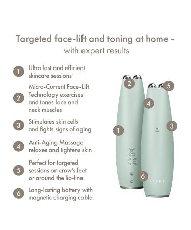 Geske SmartAppGuided Microcurrent Face-Lift Pen | 6-in-1 Anti-Aging Skincare Tool | Get Youthful Wrinkle-Free Skin | International Shipping Available - Buy Online on SooperMarket.com