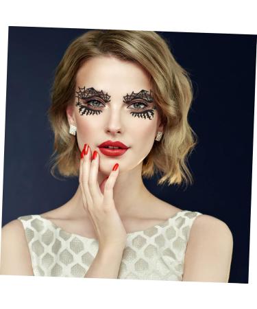 ABOOFAN Halloween Fake Eyelashes 2 Pairs eye shadow stickers false eyelashes Paper halloween eyelashes cross false eyelashes for Fluffy Eyeslash - Buy Online on SooperMarket.com