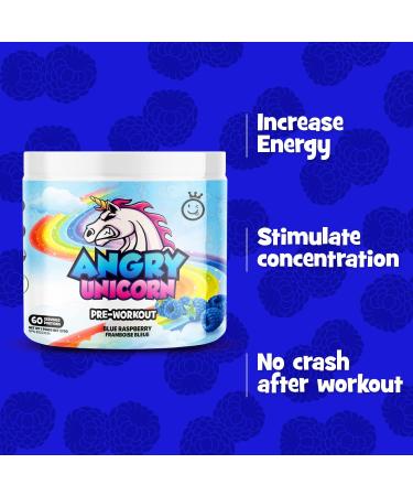 Yummy Sports Pre-Workout Powder for Women & Men - Dynamic Workout Supplements Powder for Clean Energy Boost Endurance and Focus - Preworkout Energy Drink Powder for Sports Gym Physical Training Mobility - 270G 60 servings - Blue Raspberry Flavor - Buy Online on SooperMarket.com