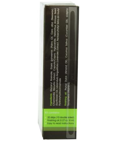MOOM Face Wax Strips for Women - All-Natural Chamomile & Lavender Hair Removal Kit - Includes Finishing Oil - Ideal for Face & Bikini - Buy Online on SooperMarket.com