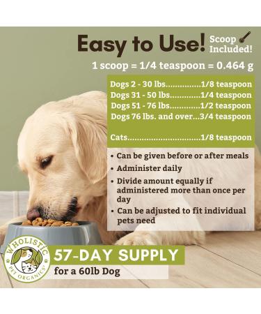 Wholistic Pet Organics WholeCran Intense - Organic Dog Cranberry Powder for UTI and Kidney Health - 2 Oz - Buy Online on SooperMarket.com