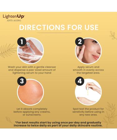 LightenUp Skin Brightening Serum - 30ml / - with Argan Oil Shea Butter and Alpha Arbutin - Buy Online on SooperMarket.com