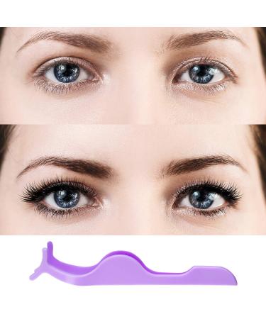 60-Piece Plastic Eyelash Extension Tweezers - Purple False Eyelash Applicator Tool for Lash Application and Removal - Buy Online on SooperMarket.com