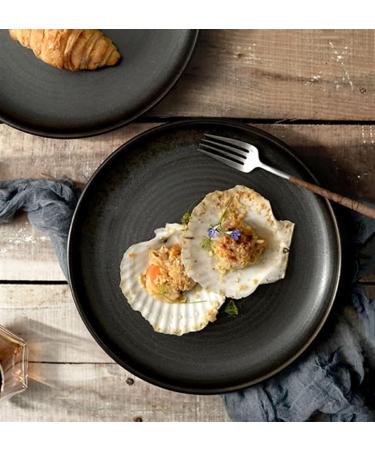 Serving Plates Steak Plate Ceramic Dinner Plate Circular Household Flat Plate Dinner Dessert Plate Kitchen Restaurant Ceramic Flat Plate for Appetizer Dinner and Desserts (Color : B) - Buy Online on SooperMarket.com