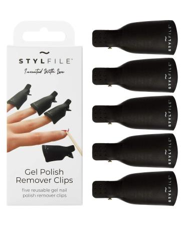 STYLFILE Gel Nail Polish Remover Clips Original - Acetone Soak-Off Clip UV Gel Shellac Varnish Removal Set