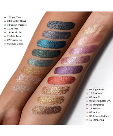 Oulac Liquid Glitter Eyeshadow - Metallic Blue Sparkly Eyeliner | Ocean Treasure (10) - Buy Online on SooperMarket.com