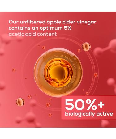Apple Cider Vinegar Gummies with The Mother - Gut Health Support for Digestion & Weight Management | 60 Keto-Friendly Vegan ACV Gummies - Buy Online on SooperMarket.com