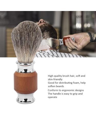 Premium Razor Brush for Men | Shaving Foam Brush with Rubber Wood Handle | Travel & Salon Facial Cleaning Tool - Buy Online on SooperMarket.com