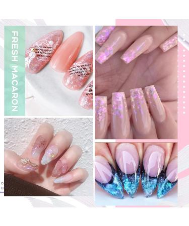 Holographic Mermaid Nail Art Glitter Sequins - 50g Irregular Aurora Opal Flakes for Nail Decoration - Buy Online on SooperMarket.com